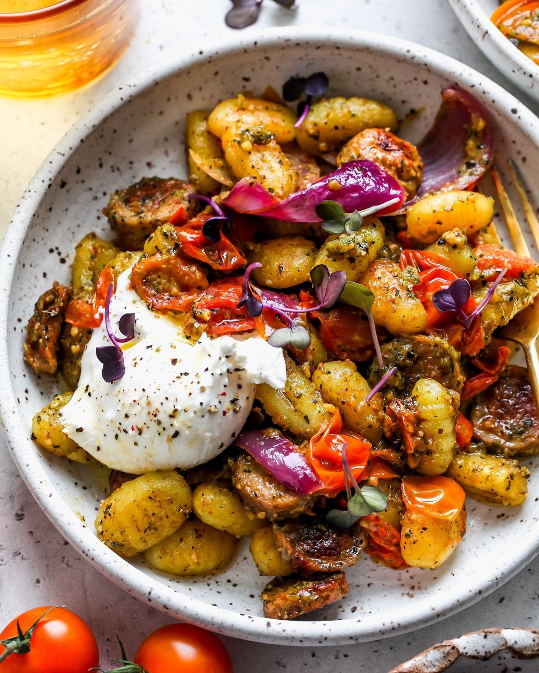 Easy Sheet Pan Pesto Gnocchi