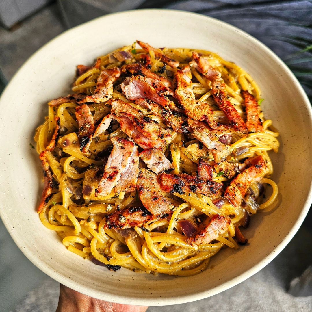 Chicken, Bacon & Garlic Pasta