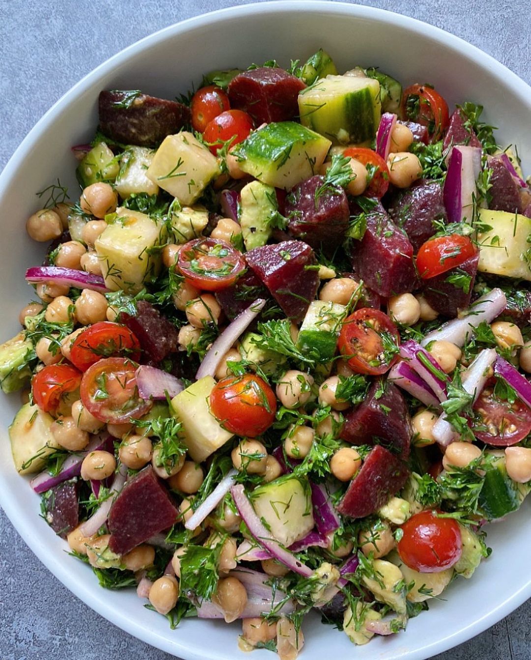 Beet & Chickpea Salad