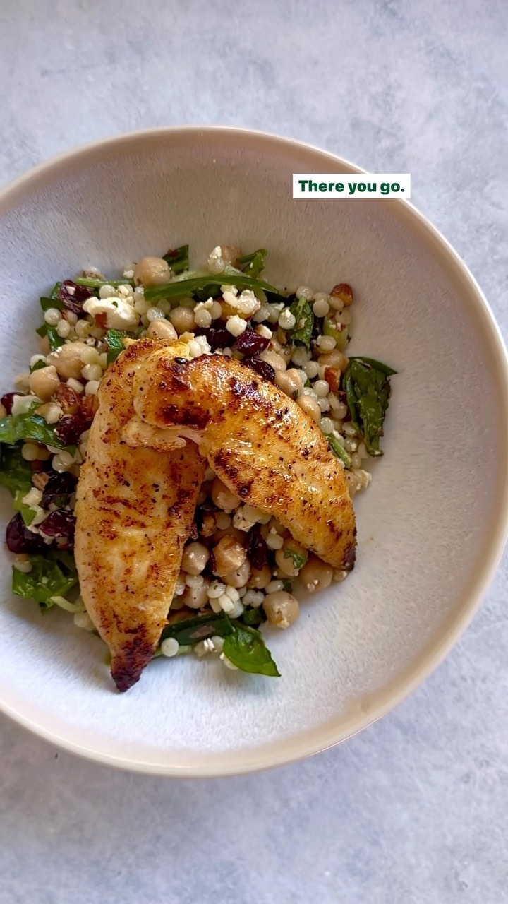 Moroccan Chicken and Pearl Couscous Salad