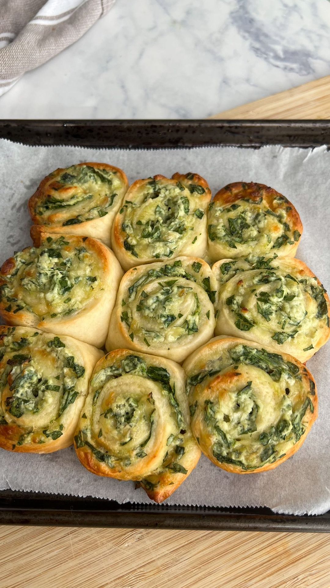 Spinach & Cheese Scrolls