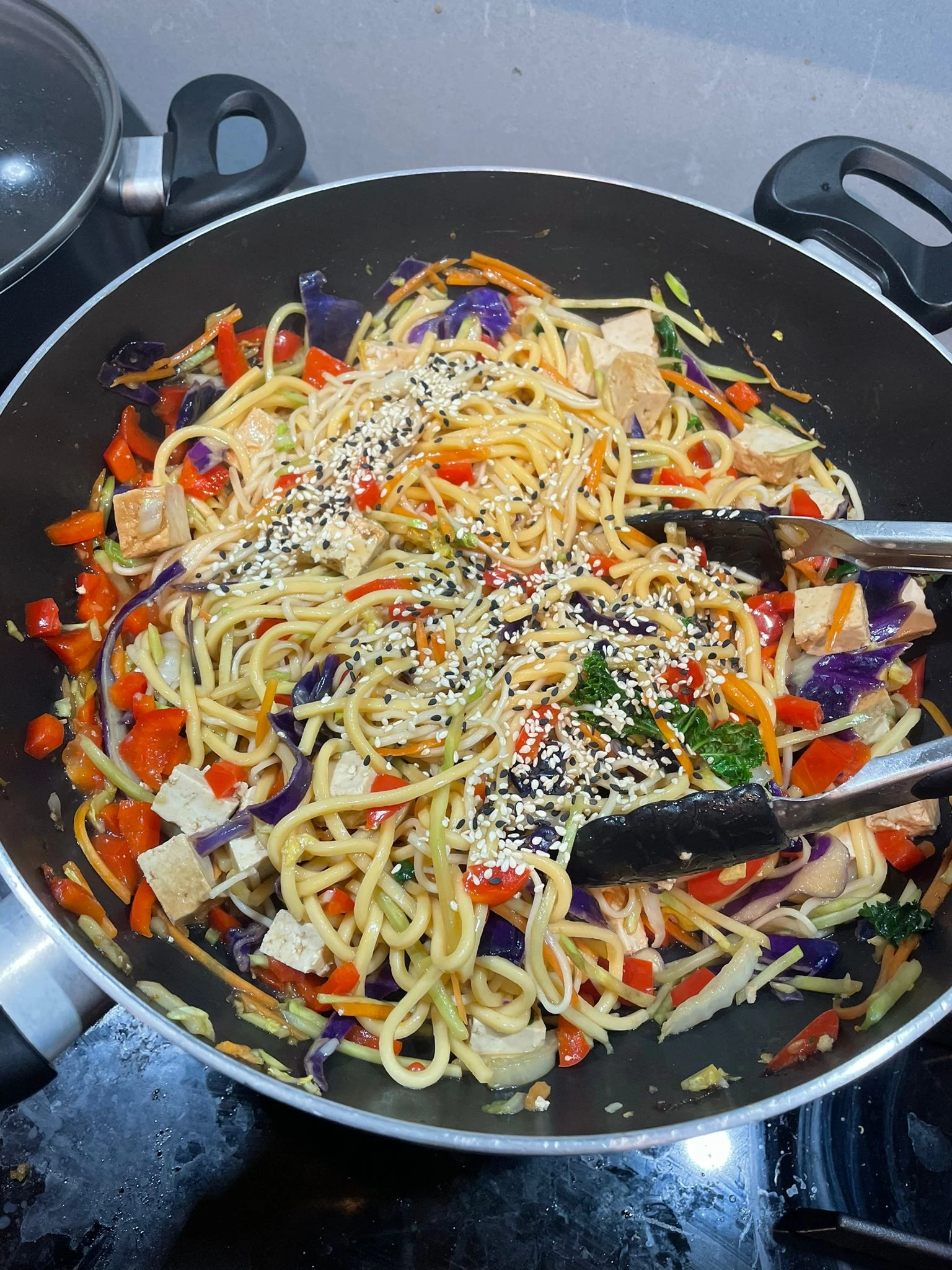 Veggie Stir-Fry Noodles with Tofu