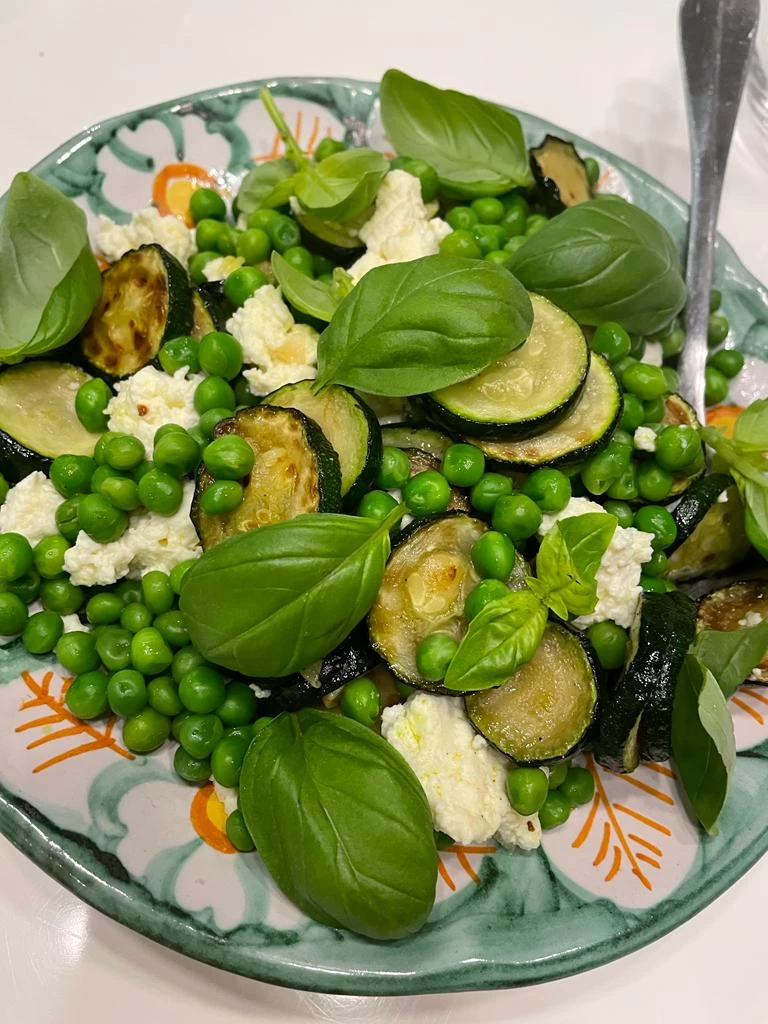 Zucchini, Pea, and Ricotta Salad