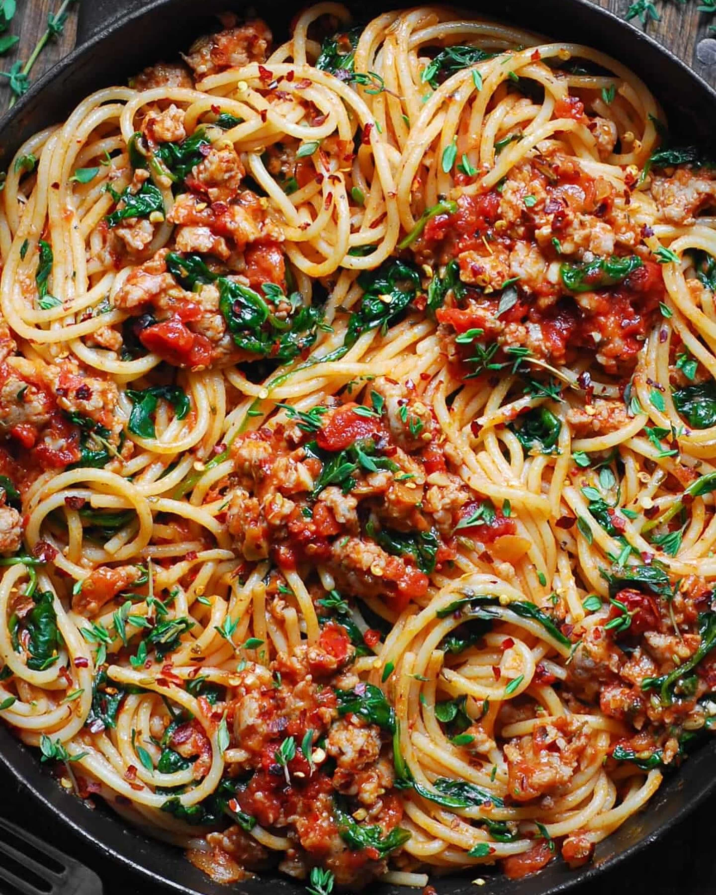 30-Minute Italian Sausage Spaghetti